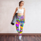 Abstract Dots Yoga Leggings - Beyond T-shirts