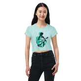 Haute Harmony Women's All-Over Print Crop Tee - Beyond T-shirts
