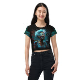 Rhythmic Melodies All-Over Print Crop Tee - Beyond T-shirts