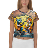 Urban Soundscapes Music Graffiti Crop Top - Beyond T-shirts