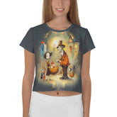 Haunted Victorian Mansion Crop Top - Beyond T-shirts