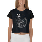 Gentle Gecko Gaze Crop Tee