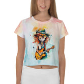 Percussionist's Playful Pulsations Crop T-Shirt