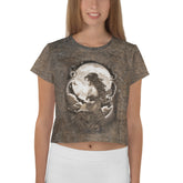 Rhythmic Rapture Ribbons All-Over Print Crop Tee