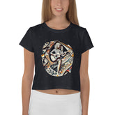 Techno Trance All-Over Print Crop T-Shirts