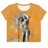 Geometric Shapes Crop Tee