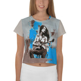 Serene Abstraction Crop Tee