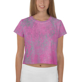 Forest Floor All-Over Print Crop T-Shirt