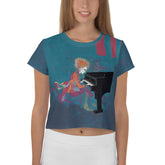 Enchanted Garden Crop T-Shirt - Front View