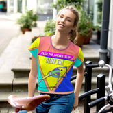 Serenity Now Women's Crop Tee in soft fabric and relaxed fit.