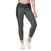Monochrome Magic Crossover Leggings with Pocket