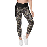 Cosmic Pattern Crossover Leggings with Handy Pocket