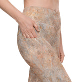 Mountain Peaks All-Over Print Crossover Leggings With Pockets - Beyond T-shirts