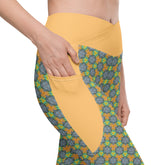 Twilight Tessellation Crossover Leggings with Pockets