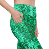 Antique Lace Crossover Leggings with Pockets