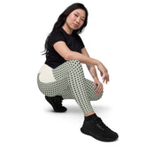 Mosaic Muse Crossover Leggings with Pocket