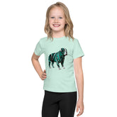 Bull’s Blossoming Backdrop Kids T-Shirt
