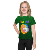 Kids mermaid graphic tee in bright colors.