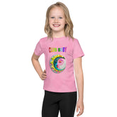 Mystical Mermaid Kids Crew Neck T-Shirt in vibrant colors