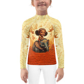 Child wearing CB6-15 Kids Rash Guard for sun protection