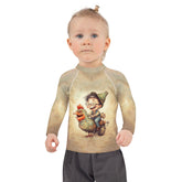 CB6-23 Kids Rash Guard Front View - Colorful & Protective Swimwear