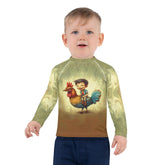 Child wearing CB6-24 Rash Guard while swimming