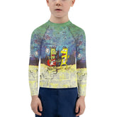 Spiderweb Sensation Halloween Kids Rash Guard - Beyond T-shirts