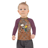 Lively Lion Leap Kids' Rash Guard