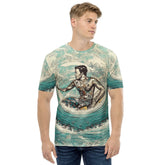 Trendy Surfing 1 36 Men's T-Shirt with a stylish surf graphic for a cool look.