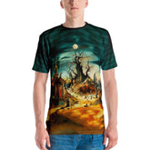 Halloween Mysteria All Over Print Men's Crew Neck Tee Unveil The Secrets - Beyond T-shirts