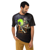 Skeleton Dance Men's Halloween Crew Neck Tee - Beyond T-shirts
