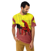 Rock 'n' Roll Vibes All-Over Print Men's Crew Neck T-Shirt - Beyond T-shirts