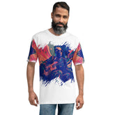 Saxophone Serenade All-Over Print Men's Crew Neck T-Shirt - Beyond T-shirts