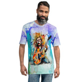 Vocalist's Vibrant Visuals Men's Crew Neck T-Shirt