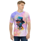 Harpist's Harmonious Harmony Men's Crew Neck T-Shirt