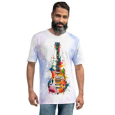 Guitarist's Gleeful Grooves Men's Crew Neck T-Shirt
