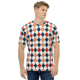 Radiant Diamonds All-Over Print Men's Crew Neck T-Shirt