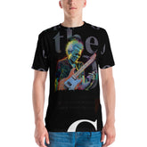 Bold Blur men's crew neck t-shirt in charcoal grey on white background.