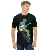 Wildflower Wanderlust Men's Tee front view with botanical design.