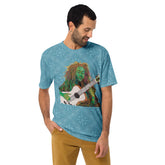 Vintage Florals Men's Crew Neck T-Shirt on a clothing mannequin.