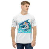 Origami Dragon Lore Men's Crew Neck T-Shirt front view.