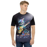 Origami Orchid Essence Men's Crew Neck T-Shirt front view.