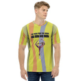 Eco Warrior Yoga Men's Crew Neck T-Shirt front view.