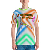 Front view of Flow State Men's Crew Neck T-Shirt.