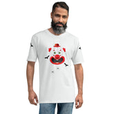 Creepy Cobweb Pattern Men's Crew Neck T-Shirt front view