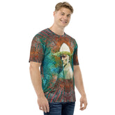 Front view of Visionary Quest Men's Crew Neck T-Shirt in sleek design