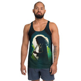 Close-up of NS 813 men's tank top fabric.