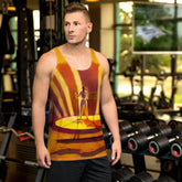 Striking SurArt 94 Men's Tank Top with vivid, artistic detailing for surf enthusiasts.