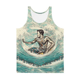 Bold SurArt 1 36 Men's Tank Top with artistic design for surfers who dare to stand out.