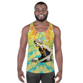 Elegant SurArt 1 30 Men's Tank Top featuring surf-inspired artistic prints for a unique beach look.